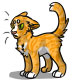 Avon the Mean Orange Tabby Cat