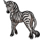 Nightvision the Zebra Unicorn
