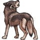 Shaggydog the Howling Gray Wolf