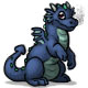 Noble the Blue Baby Dragon
